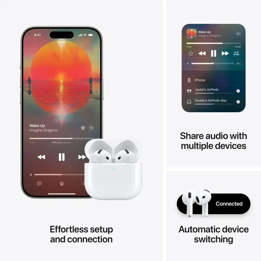 AirPods 4 à réduction de bruit active