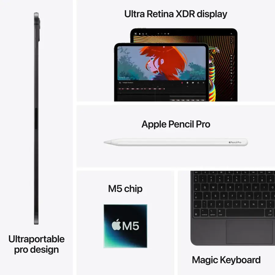 iPad Pro M5 11 pouces Wi‑Fi 2 To — Noir sidéral