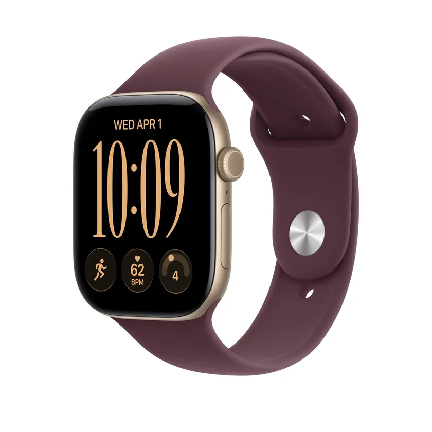 46mm Bordeaux Bracelet Sport - M/L