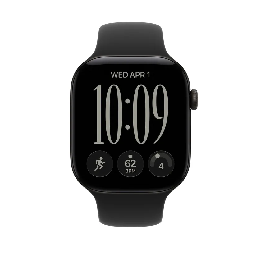 46mm Noir Bracelet Sport - S/M