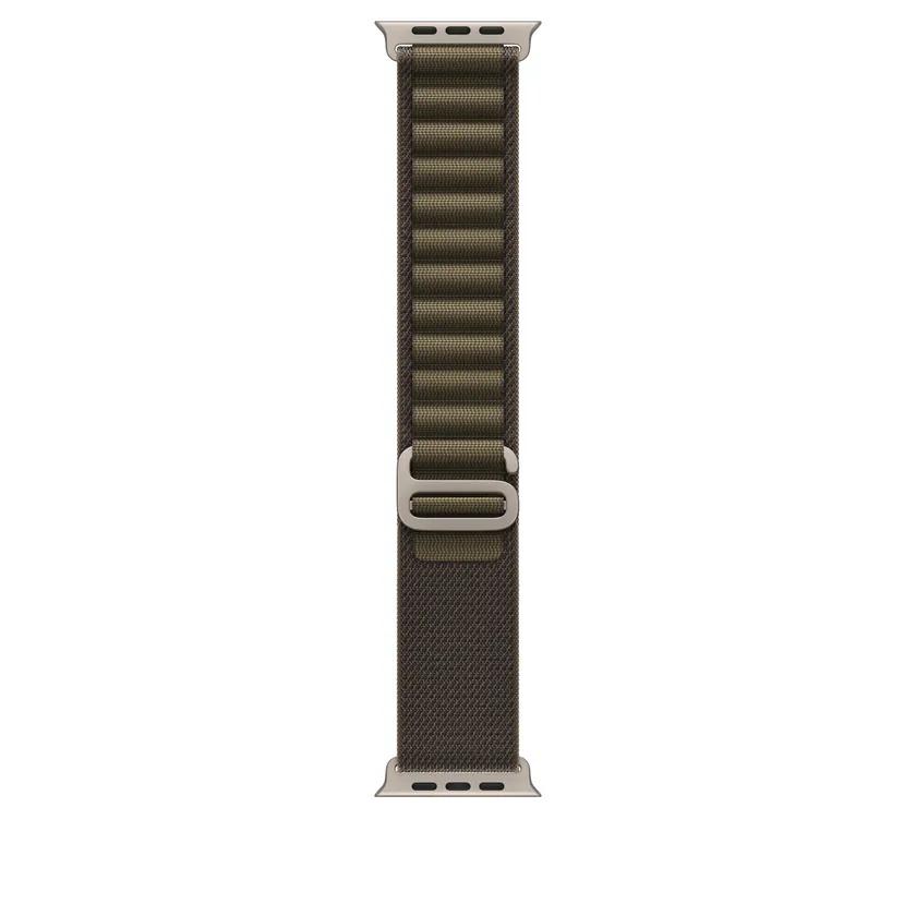 49mm Olive foncé Boucle Alpine - Small - Naturel Titanium Finish