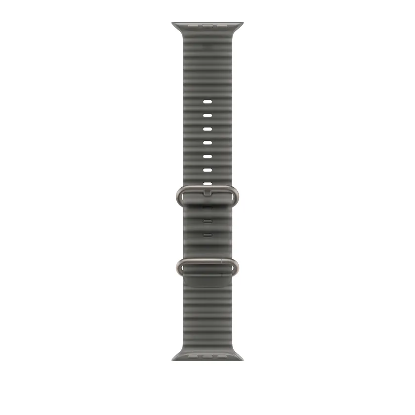 49mm Translucent Noir Bracelet Océane - Naturel Titanium Finish