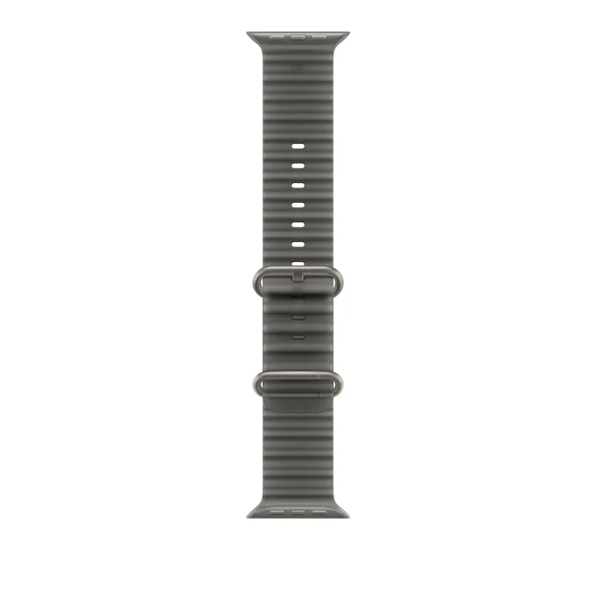 49mm Translucent Noir Bracelet Océane - Naturel Titanium Finish