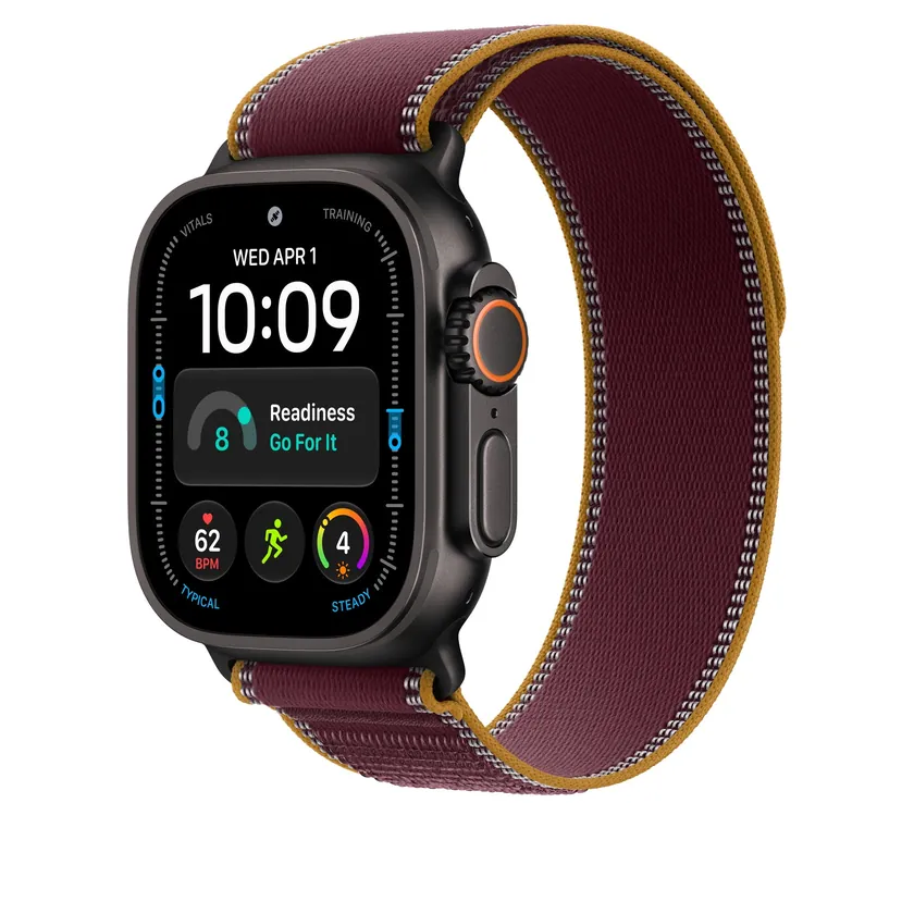 49mm Bordeaux Boucle Trail - M/L - Noir Titanium Finish
