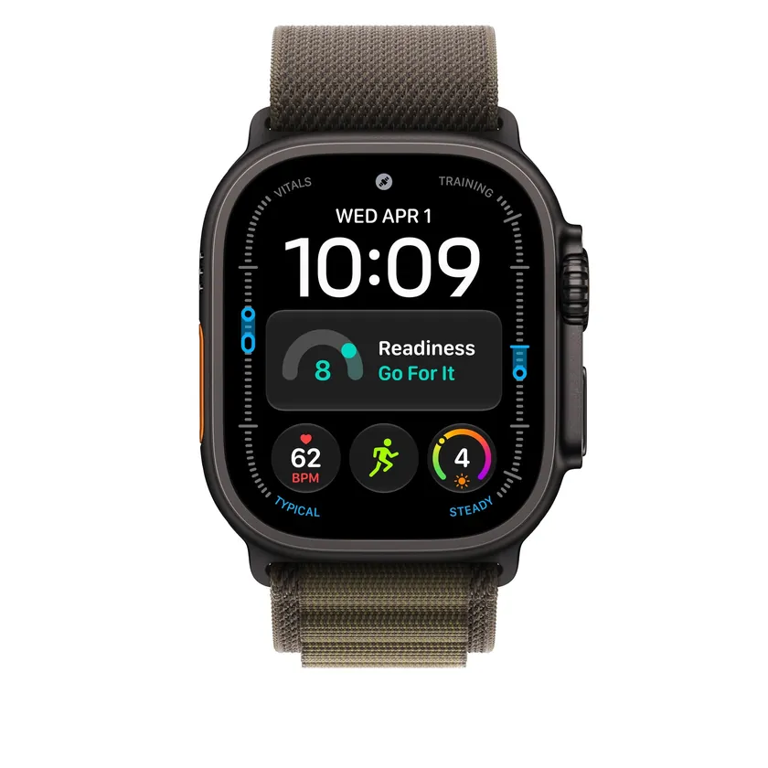 49mm Olive foncé Boucle Alpine - Medium - Noir Titanium Finish