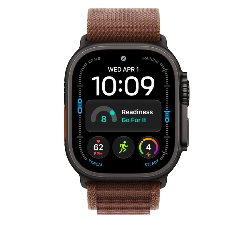 49mm Bordeaux Boucle Alpine - Large - Noir Titanium Finish