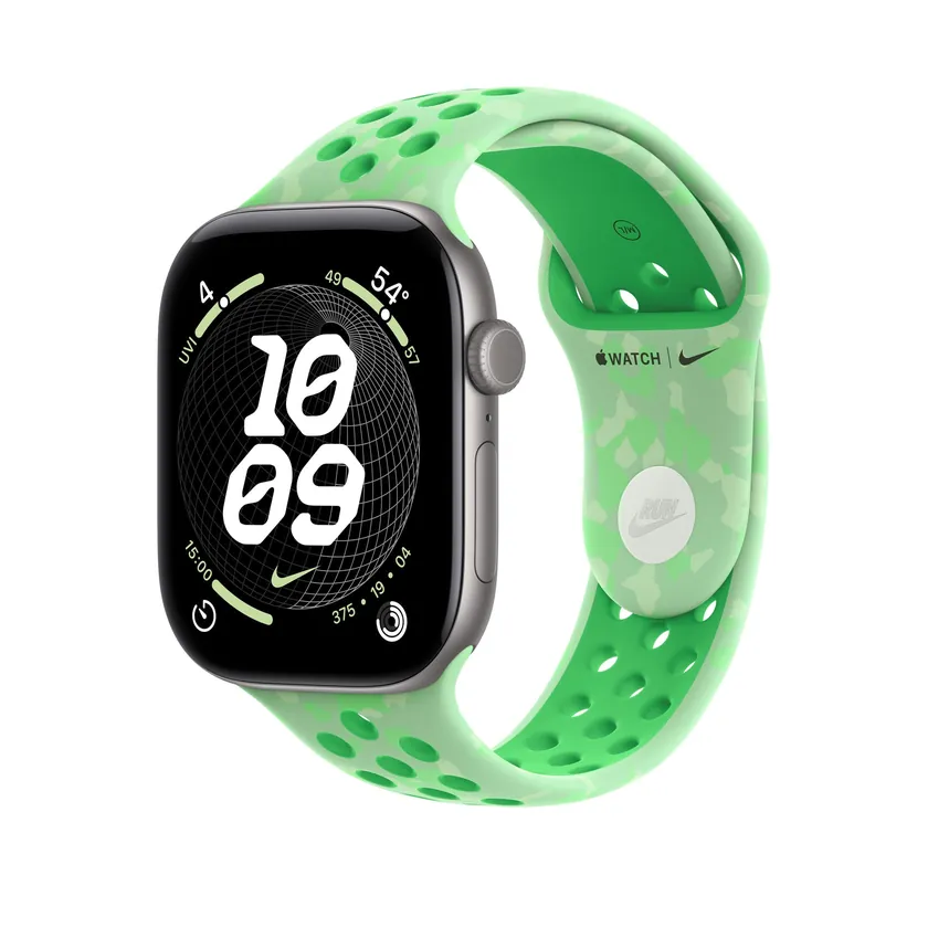 46mm Green Spark Nike Bracelet Sport - S/M