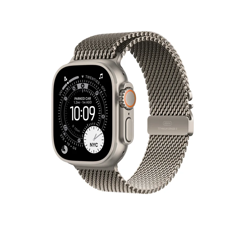 Boucle milanaise 49 mm Titane naturel — Medium