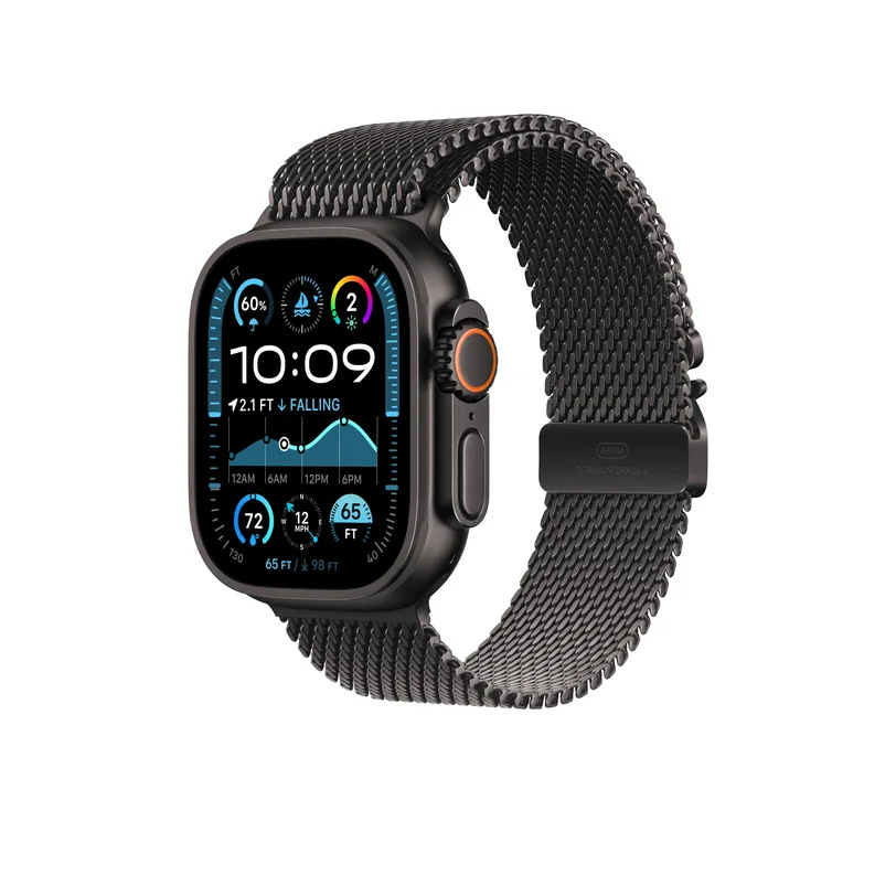 Boucle milanaise 49 mm Titane noir — Small