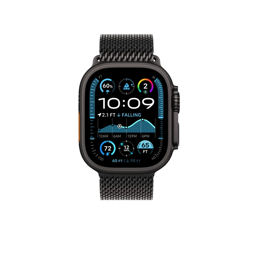 Boucle milanaise 49 mm Titane noir — Small