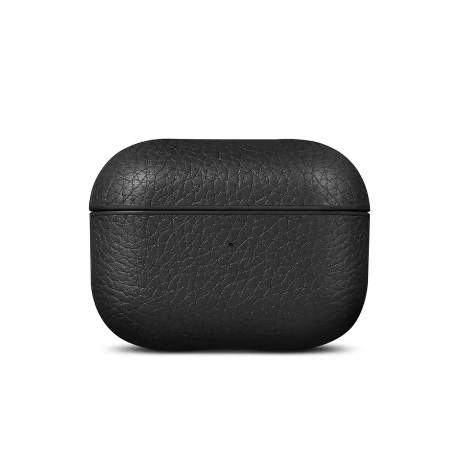 Woolnut coque cuir AirPods Pro 3 — Noir