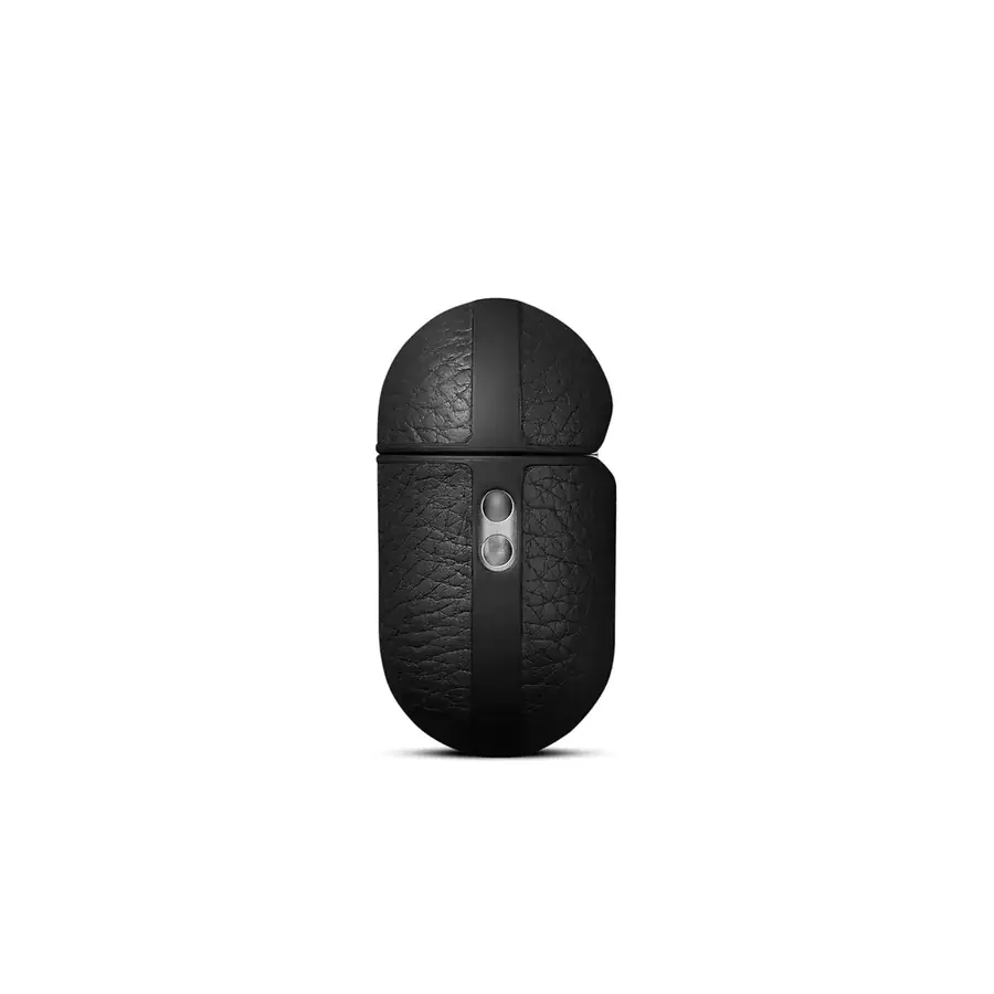 Woolnut coque cuir AirPods Pro 3 — Noir