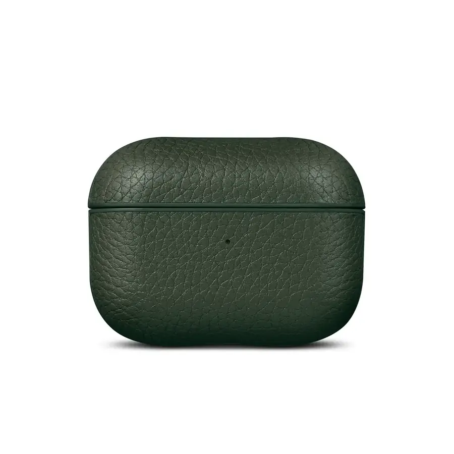 Woolnut coque cuir AirPods Pro 3 — Vert