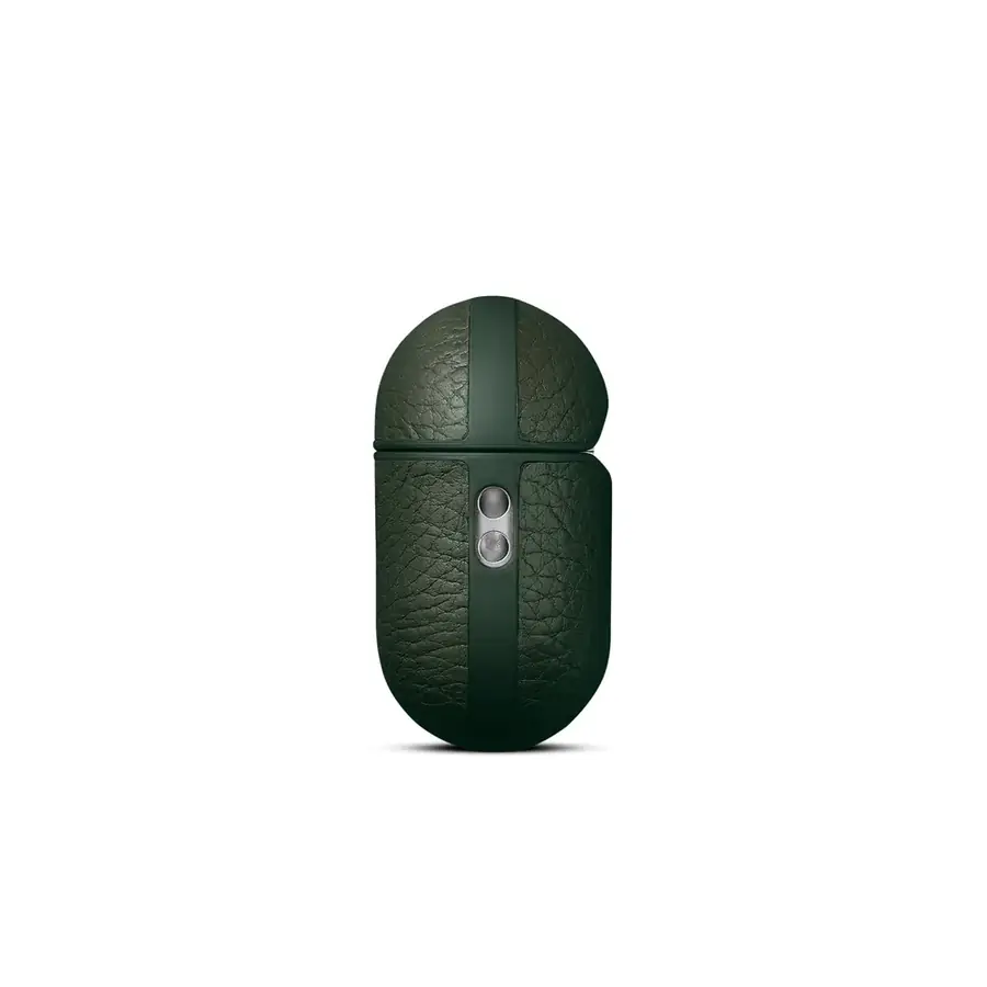 Woolnut coque cuir AirPods Pro 3 — Vert