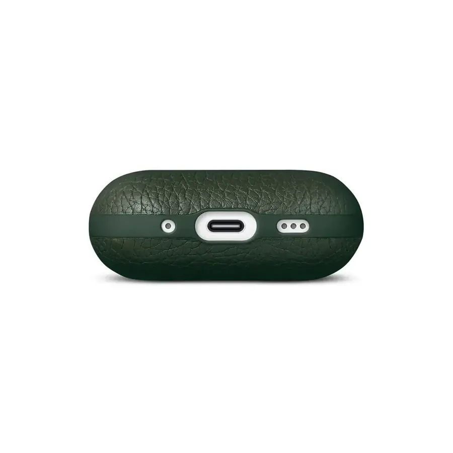 Woolnut coque cuir AirPods Pro 3 — Vert
