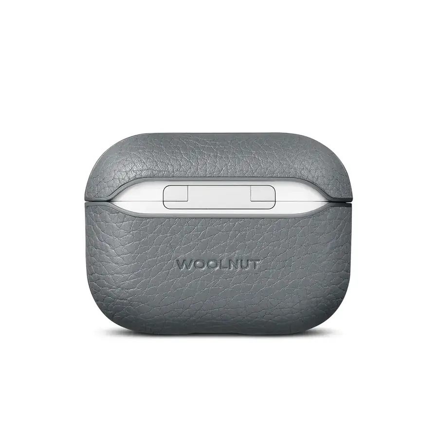 Woolnut coque cuir AirPods Pro 3 — Gris sidéral