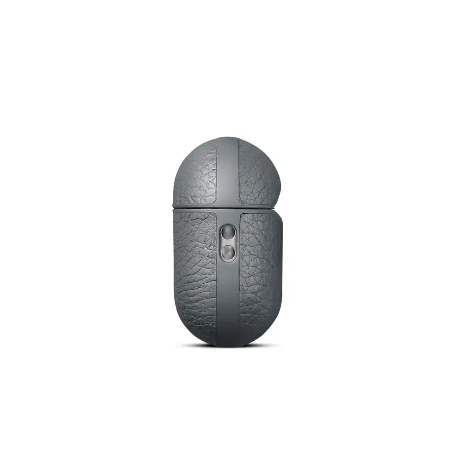 Woolnut coque cuir AirPods Pro 3 — Gris sidéral