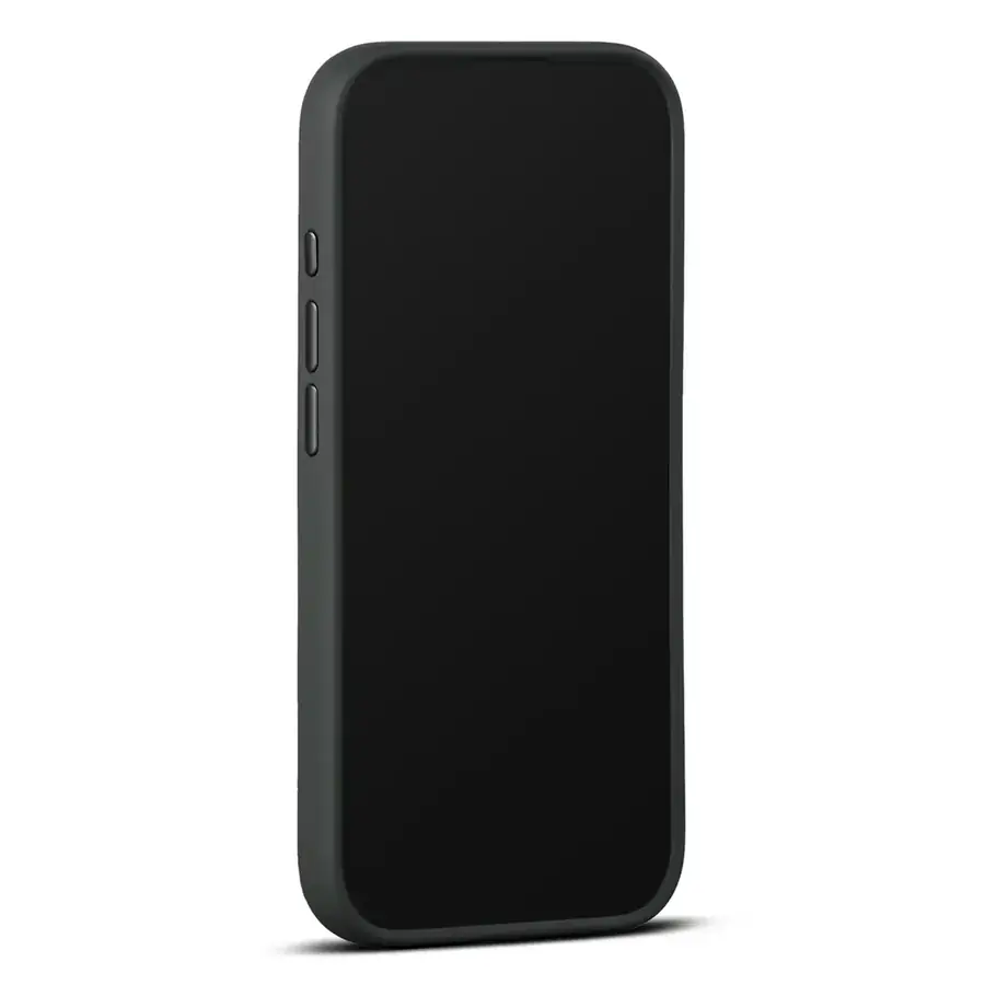 Coque cuir Woolnut iPhone 17 — Noir