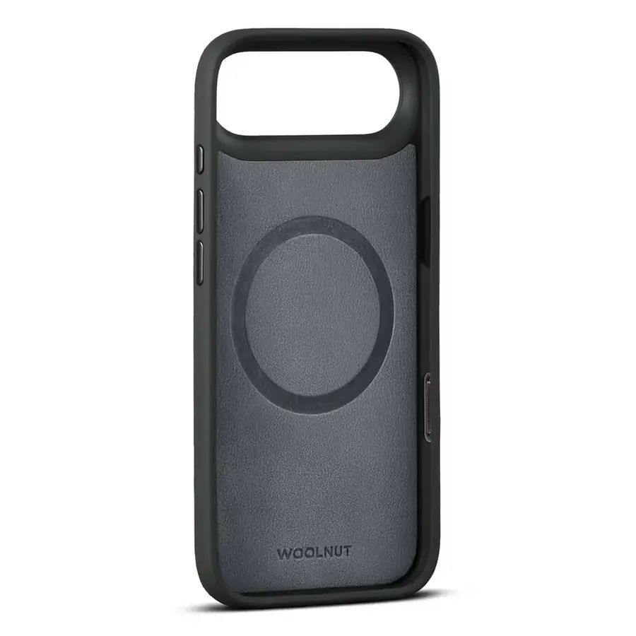 Coque cuir Woolnut iPhone Air — Noir