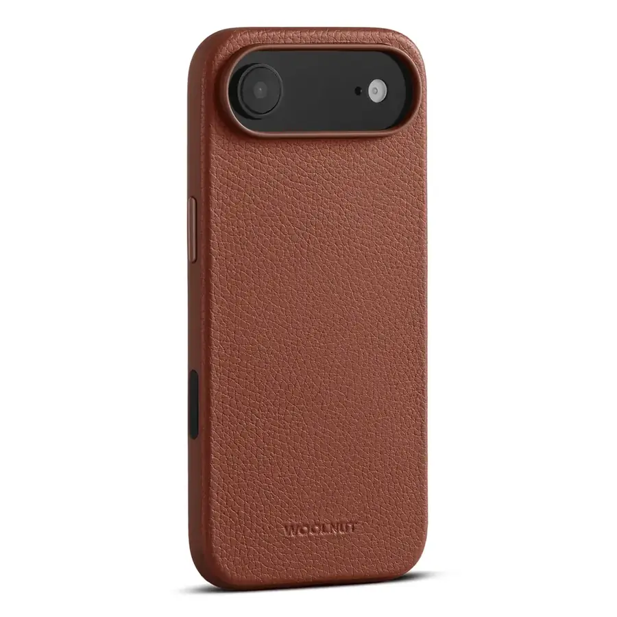 Coque cuir Woolnut iPhone Air — Cognac