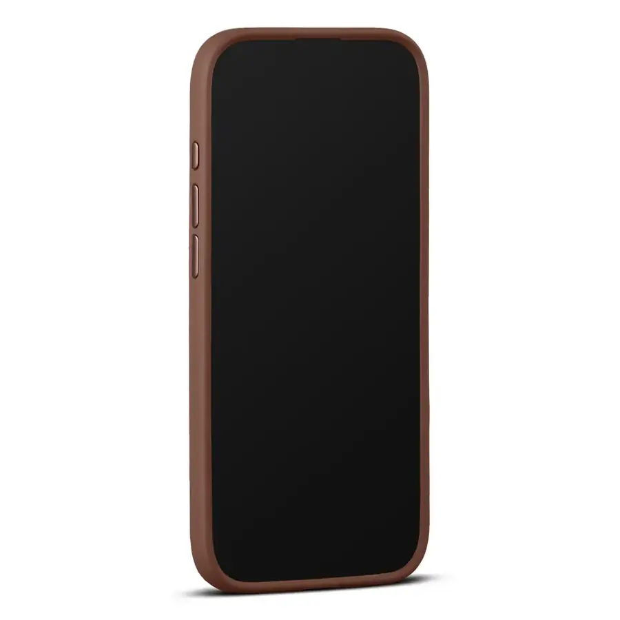 Coque cuir Woolnut iPhone Air — Cognac