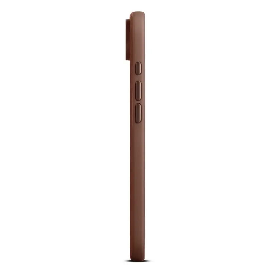 Coque cuir Woolnut iPhone Air — Cognac