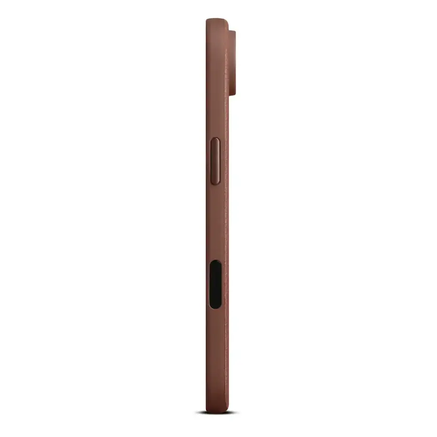 Coque cuir Woolnut iPhone Air — Cognac