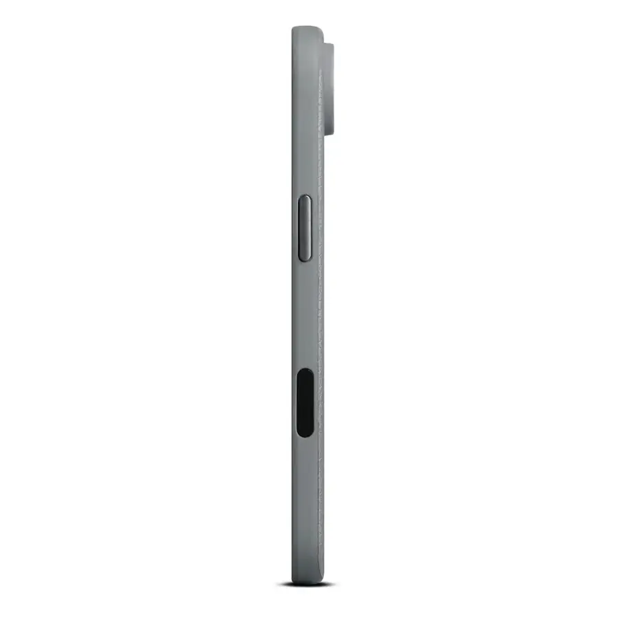 Coque cuir Woolnut iPhone Air — Gris sidéral