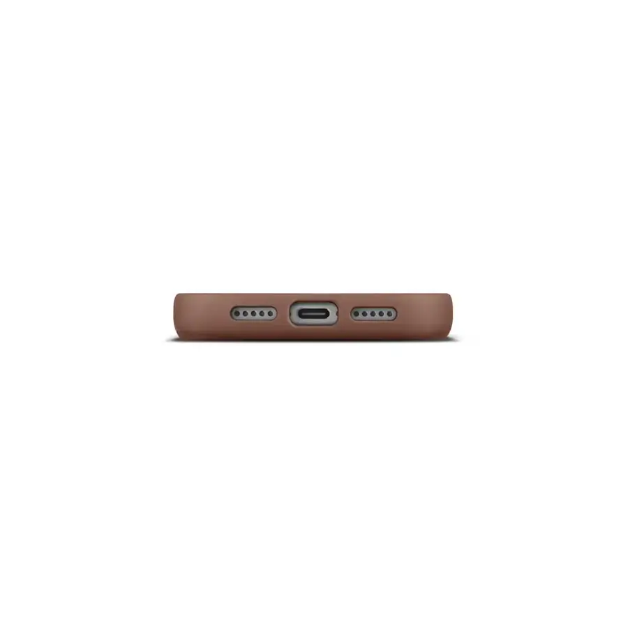 Coque cuir Woolnut iPhone 17 Pro — Cognac