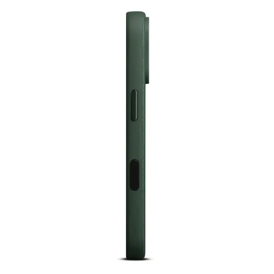 Coque cuir Woolnut iPhone 17 Pro — Vert