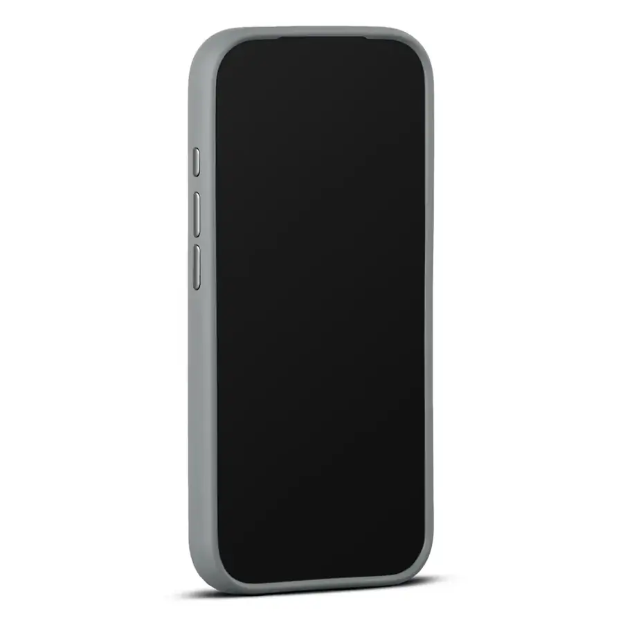 Coque cuir Woolnut iPhone 17 Pro — Gris sidéral