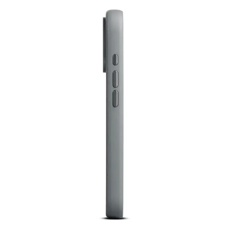 Coque cuir Woolnut iPhone 17 Pro — Gris sidéral