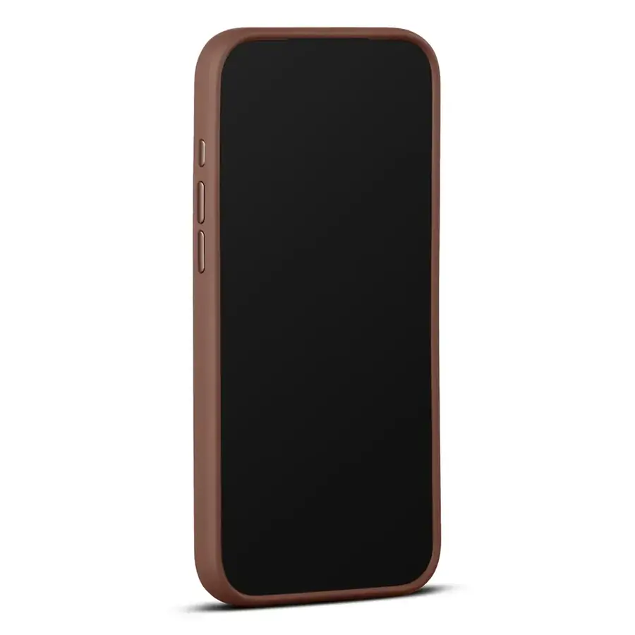 Coque cuir Woolnut iPhone 17 Pro Max — Cognac