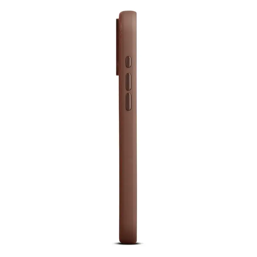 Coque cuir Woolnut iPhone 17 Pro Max — Cognac
