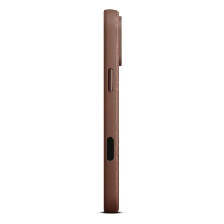 Coque cuir Woolnut iPhone 17 Pro Max — Cognac