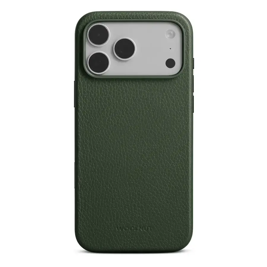 Coque cuir Woolnut iPhone 17 Pro Max — Vert