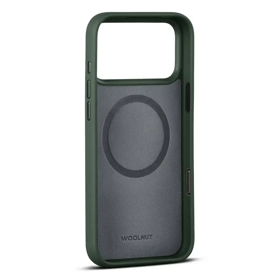 Coque cuir Woolnut iPhone 17 Pro Max — Vert
