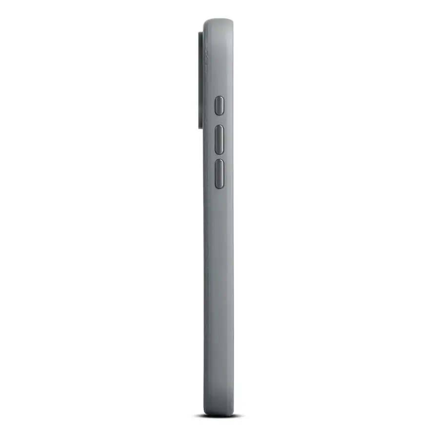 Coque cuir Woolnut iPhone 17 Pro Max — Gris sidéral