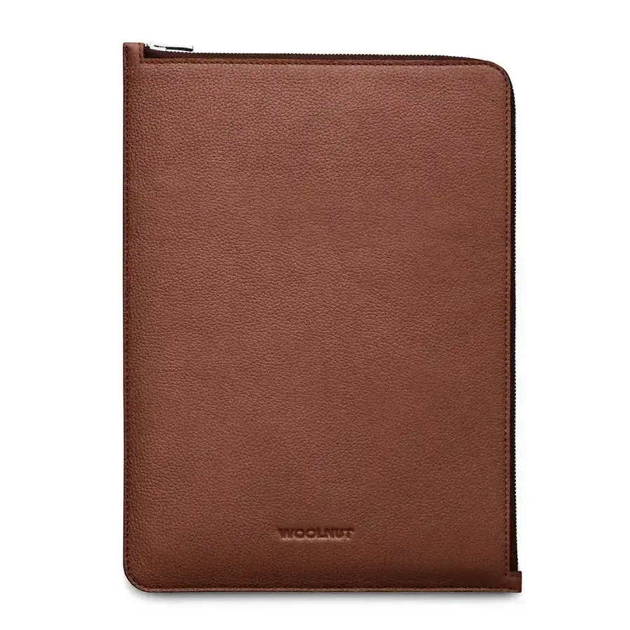 Woolnut folio cuir pour MacBook 13/14 pouces — Cognac