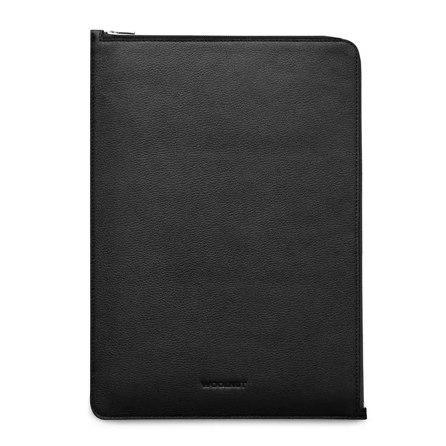 Woolnut folio cuir pour MacBook Pro 16 pouces — Noir