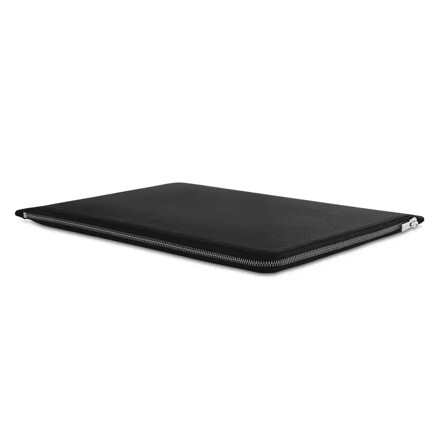 Woolnut folio cuir pour MacBook Pro 16 pouces — Noir