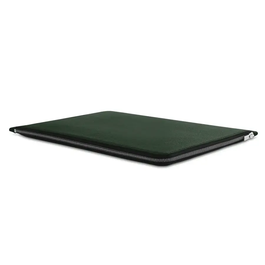 Woolnut folio cuir pour MacBook Pro 16 pouces — Vert