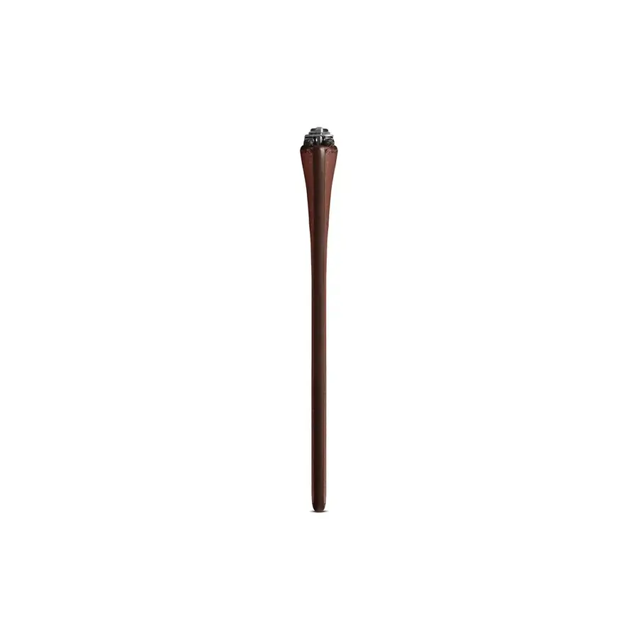 Woolnut pochette cuir plate — Cognac
