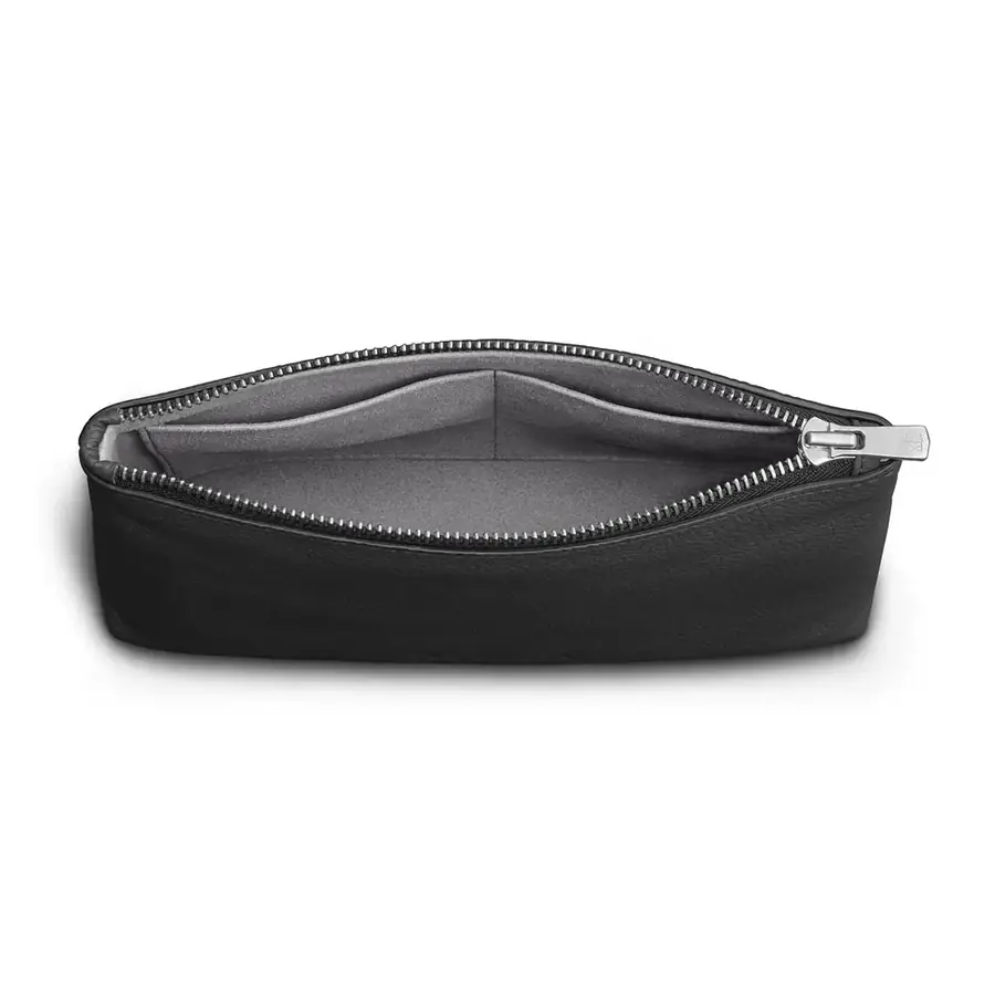 Woolnut pochette cuir — Noir