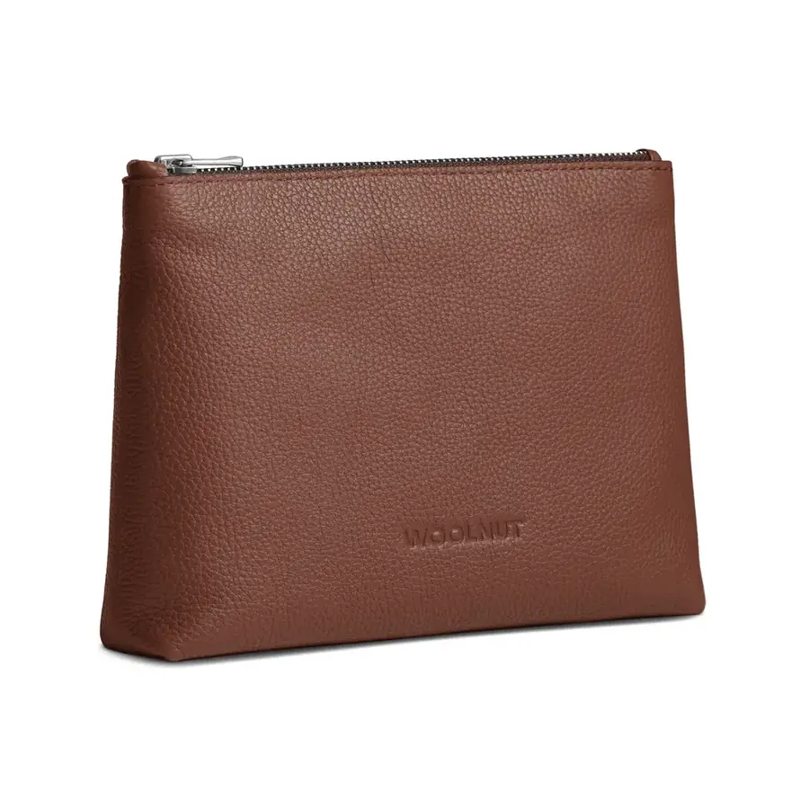 Woolnut pochette cuir — Cognac
