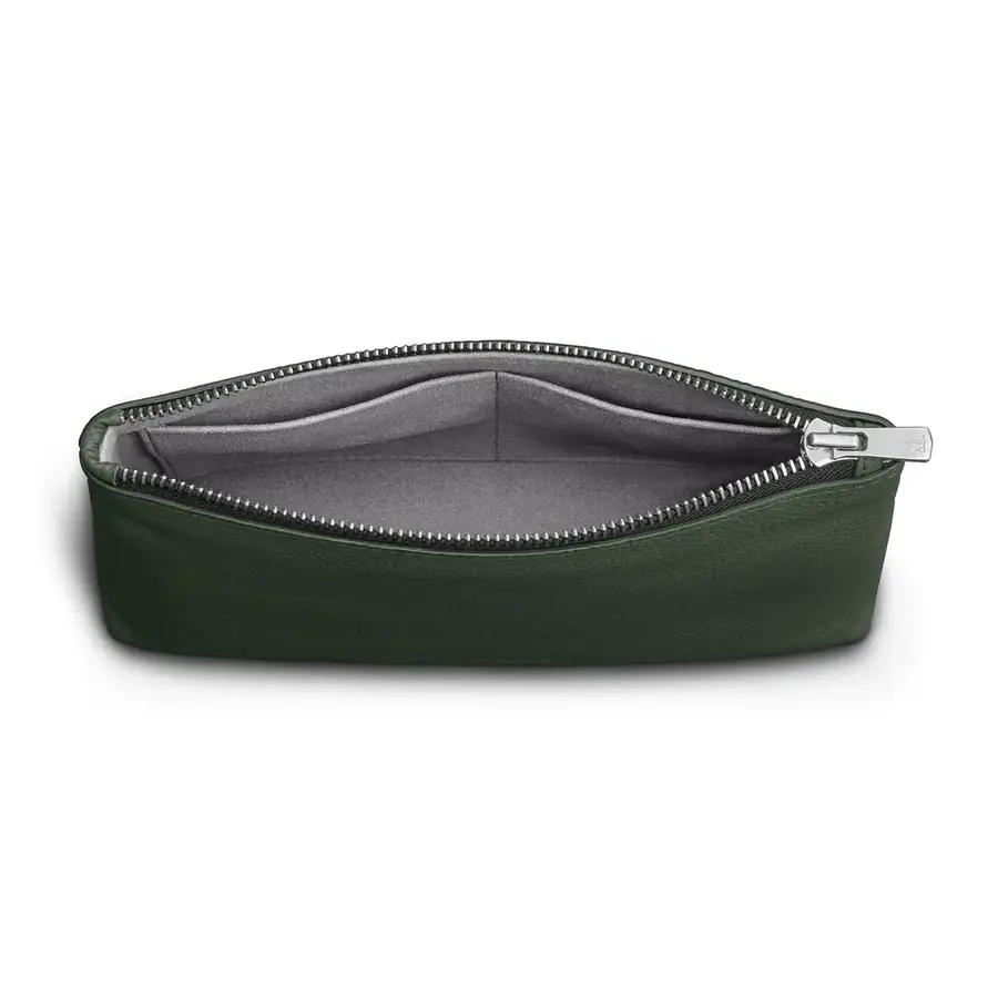 Woolnut pochette cuir — Vert