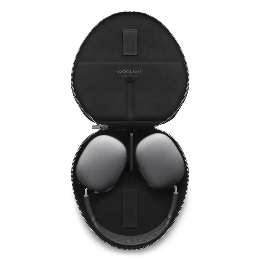 Woolnut coque cuir AirPods Max — Noir