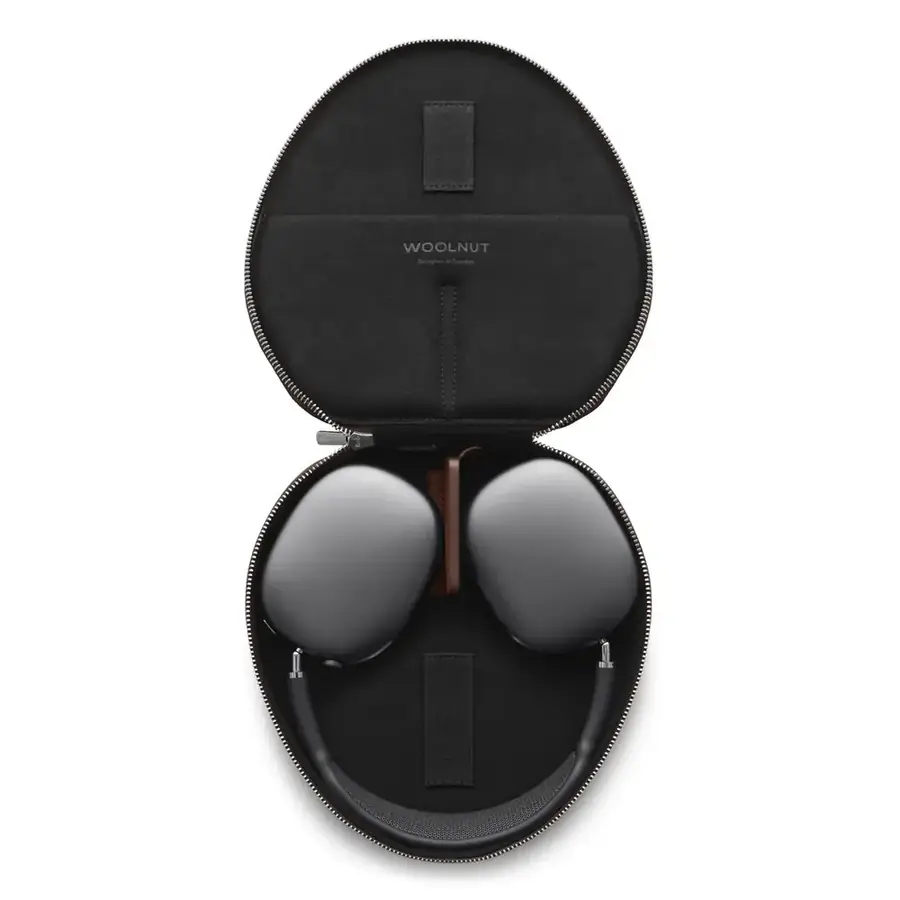 Woolnut coque cuir AirPods Max — Cognac
