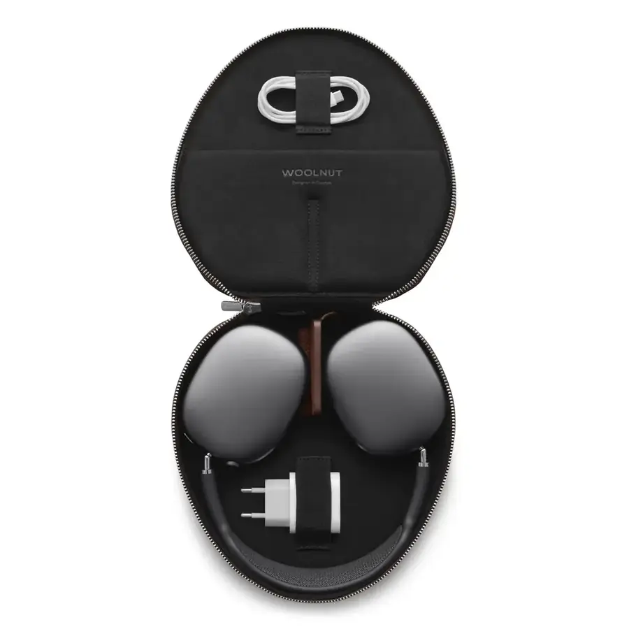 Woolnut coque cuir AirPods Max — Cognac