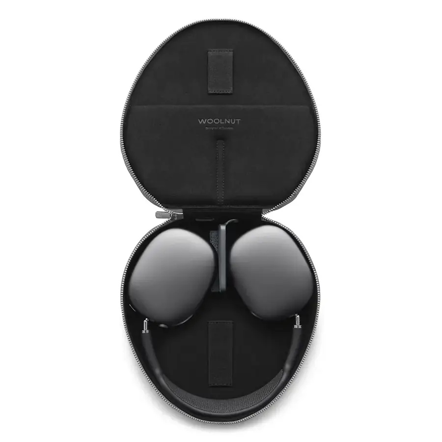 Woolnut coque cuir AirPods Max — Gris sidéral